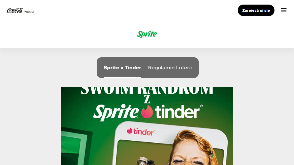 Plakat promocyjny loterii Kup napój Sprite lub Sprite Zero w butelce PET. – szczegóły i nagrody w Dowolny Sklep