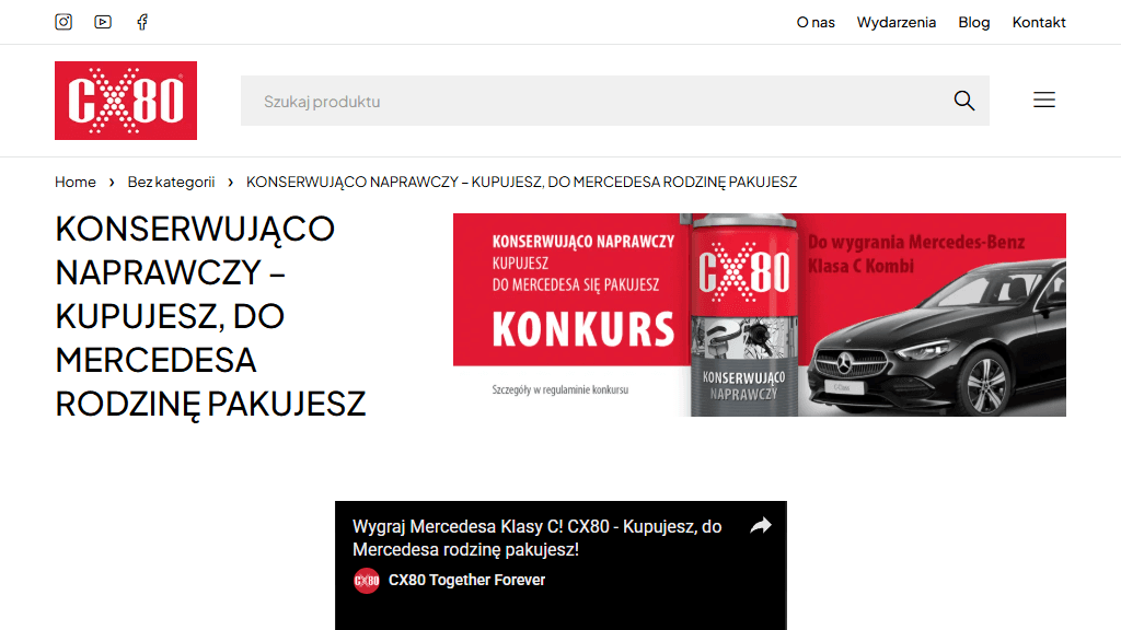 Plakat promocyjny loterii Kup CX80, zrób zdjęcie, opublikuj i wyślij zgłoszenie – szczegóły i nagrody w Dowolny Sklep