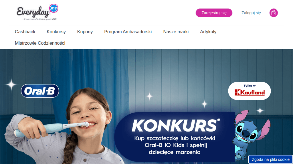Plakat promocyjny loterii Kup Oral B Kids w Kaufland i odpowiedz na pytanie – szczegóły i nagrody w Kaufland