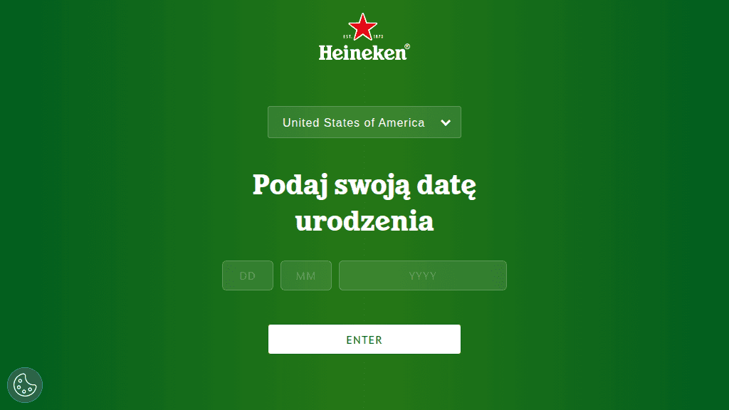 Plakat promocyjny loterii Kup 4 piwa Heineken w Biedronce i odpowiedz na pytanie – szczegóły i nagrody w Biedronka