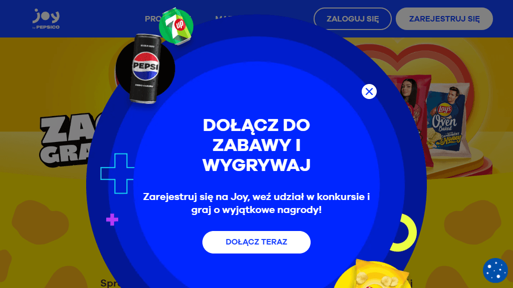 Plakat promocyjny loterii Zarejestruj się, zagłosuj, stwórz pracę i wygraj nagrody. – szczegóły i nagrody w Dowolny Sklep