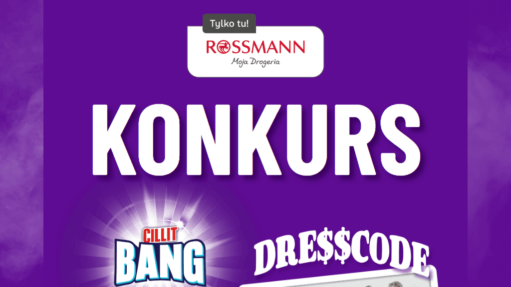 Plakat promocyjny loterii Kup Cillit Bang, opisz pomysł na wyjątkowe buty w Rossmann – szczegóły i nagrody w Rossmann