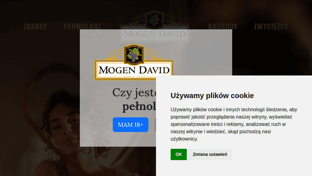 Plakat promocyjny loterii Napisz kreatywny list miłosny do siebie dla marki Mogen David – szczegóły i nagrody w Dowolny Sklep