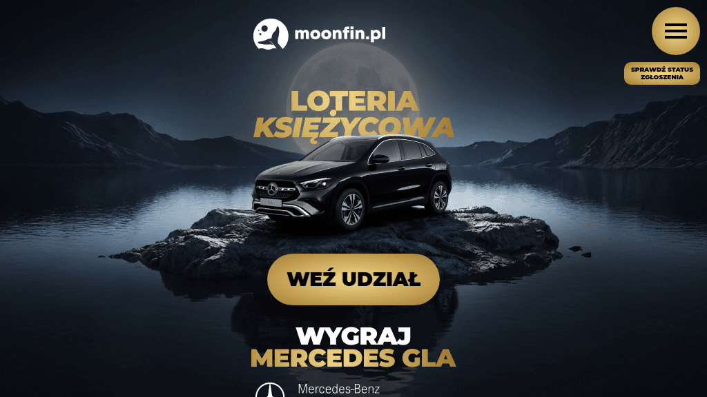Plakat promocyjny loterii Zrób zakupy w Moonfin lub na Rybomanii za sto złotych. – szczegóły i nagrody w Moonfin