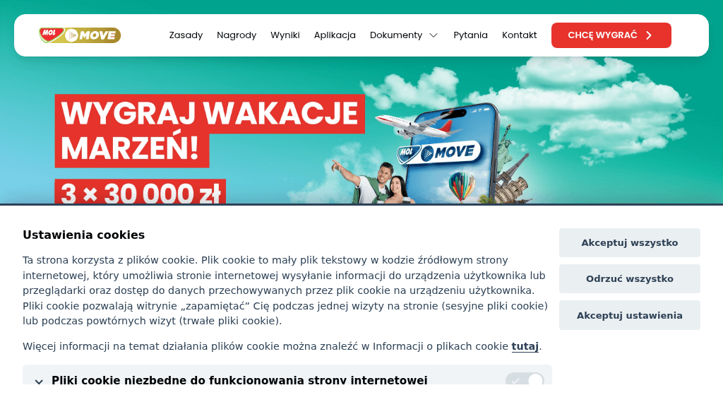Plakat promocyjny loterii Dołącz do Mol Move, wyraź zgodę i kupuj na stacji. – szczegóły i nagrody w Mol
