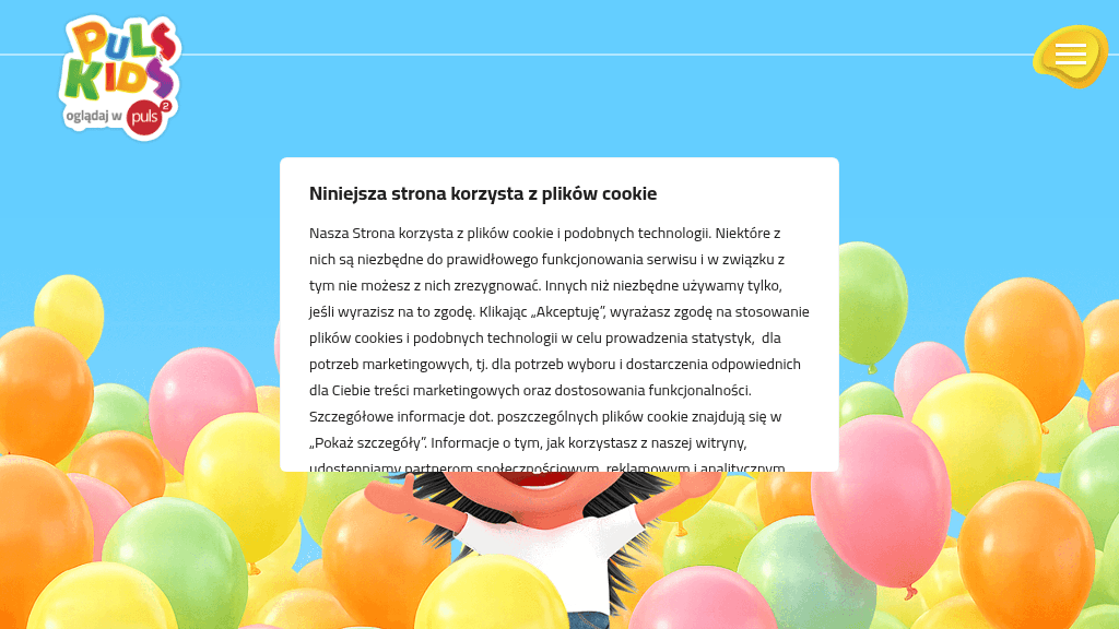Plakat promocyjny loterii Obejrzyj Puls Kids, narysuj torty i prześlij życzenia Jeżykowi – szczegóły i nagrody w Dowolny Sklep