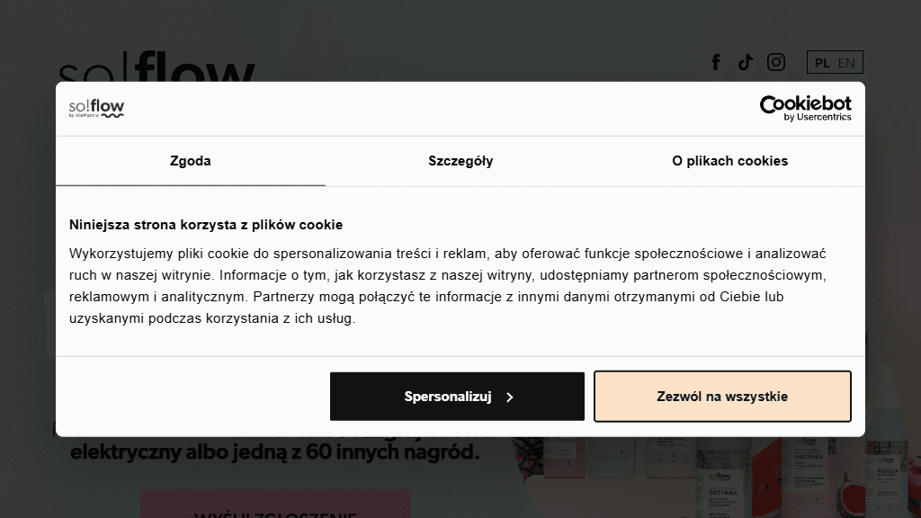Plakat promocyjny loterii Kup produkt so!flow, zarejestruj paragon i odpowiedz na pytanie – szczegóły i nagrody w Rossmann