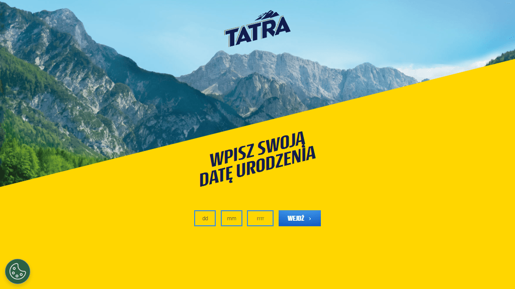 Plakat promocyjny loterii Kup produkt Tatra Jasne Pełne lub Tatra Mocne – szczegóły i nagrody w Dowolny Sklep