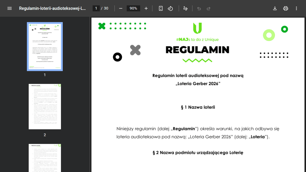 Plakat promocyjny loterii Kup produkt marki Gerber w Rossmann i wyślij SMS. – szczegóły i nagrody w Rossmann